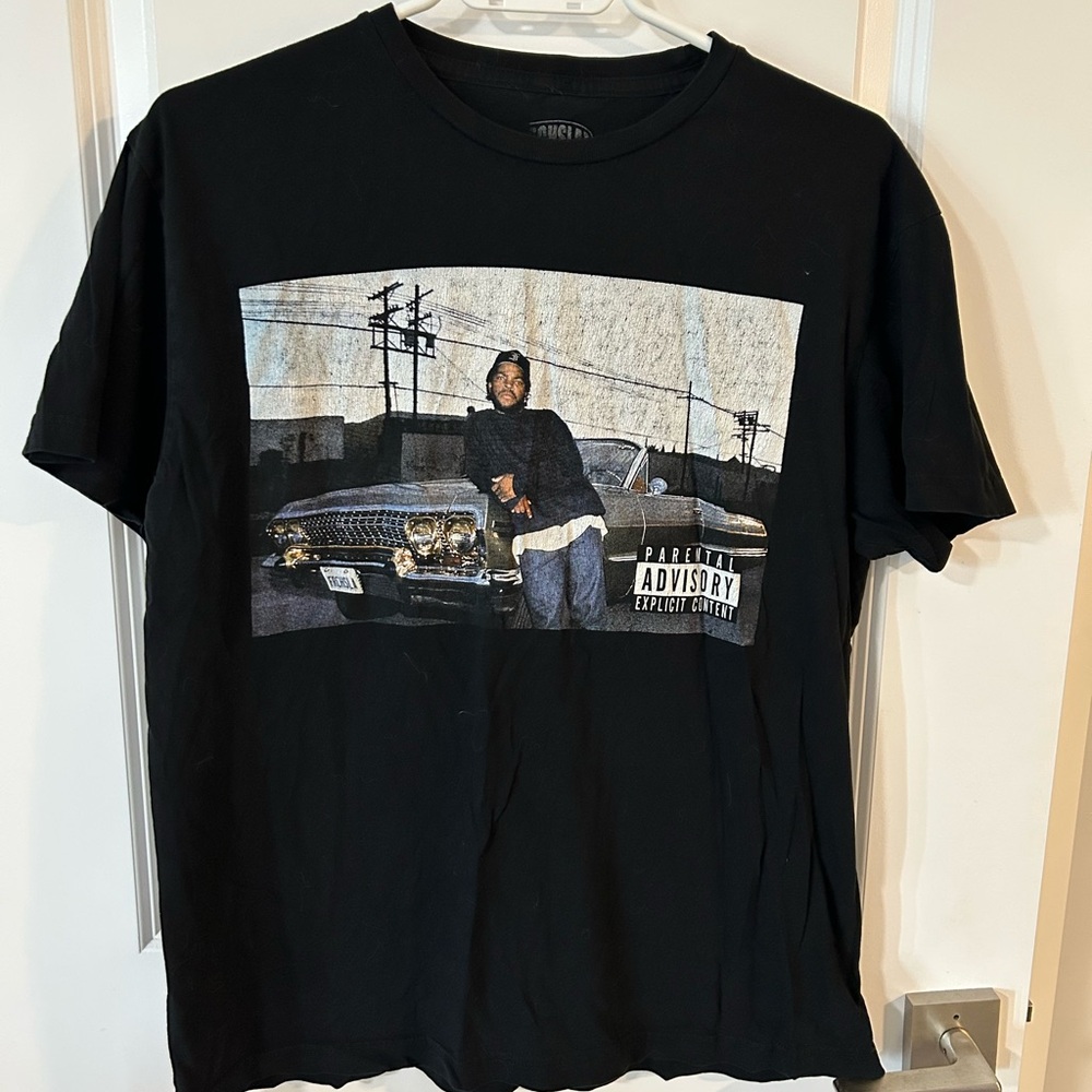 Black Graphic Ice Cube T-Shirt